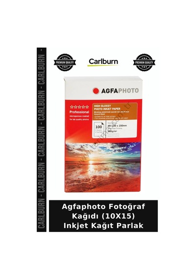 Agfaphoto Fotoğraf Kağıdı 10x15 Inkjet Kağıt Parlak Yazıcı Kagıdı Fotografçılık Kırtasiye Ürünü