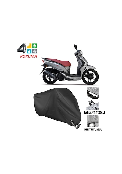 Sym Symphony St 200I Motosiklet Brandası ( Kilit Uyumlu - Siyah