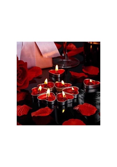 Kırmızı Tealight Mum 50 Adet