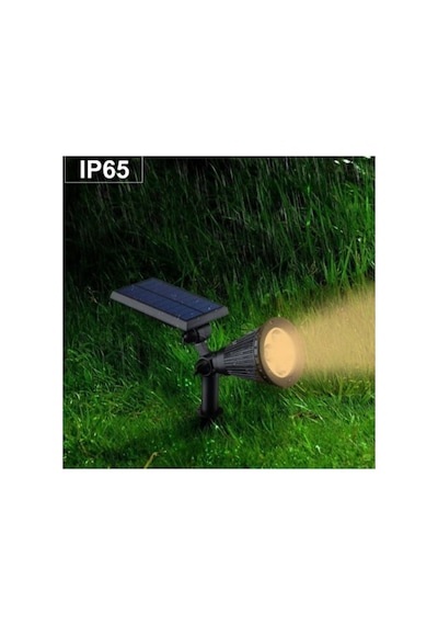 7w Ct-7310 Amber Solar Bahçe Armatürü Çim Kazıklı Güneş Enrji Şarjlı