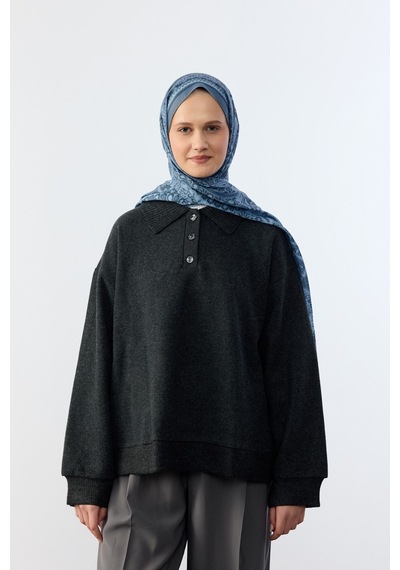 Mirsoy Scarf Mirayze Etnik Desen Şal İndigo