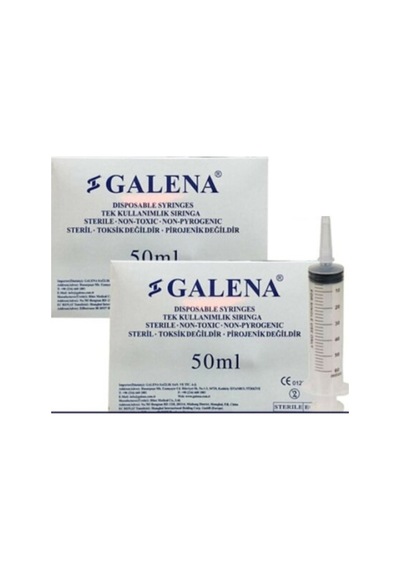 Galena Çam Uçlu Beslenme Enjektörü 50 Ml 25 Adet