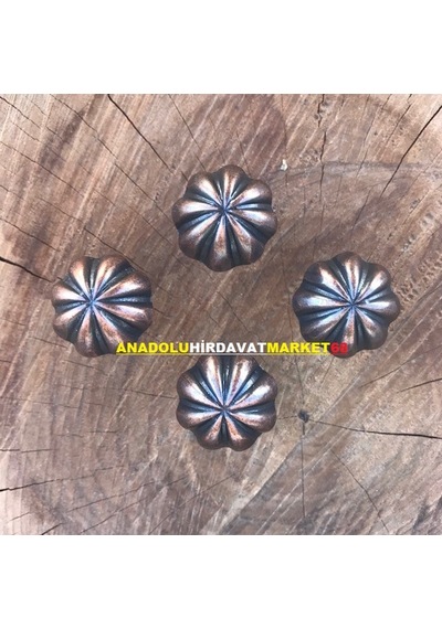 22 MM Kabara Raptiye Koltuk Çivisi Antik Bakır Renk Çapı 22 MM 20Ad