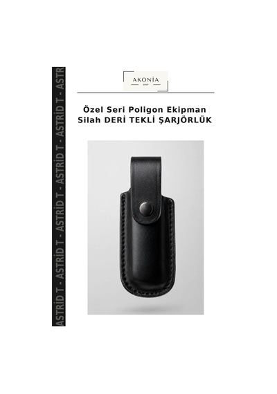 Özel Seri Poligon Ekipman  Deri Tekli Şarjörlük