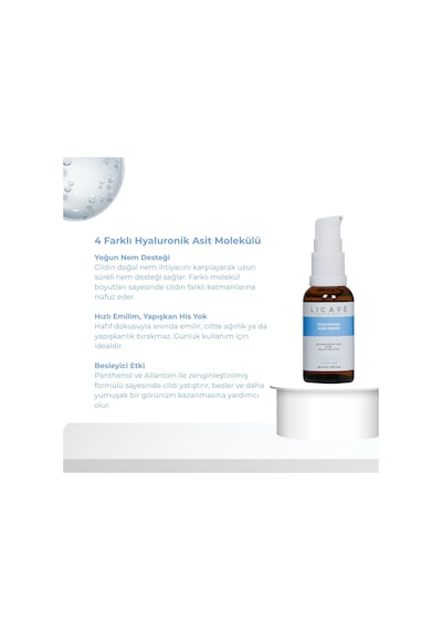 Hyaluronik Asit, Pantenol B5 Ve Peptit Serum Nemlendirici, Aydınlatıcı Ve Dolgunlaştırıcı Yüz Serumu Cilt Elastikiyetini Artırıcı Ve İnce Çizgi Karşıtı 30 Ml