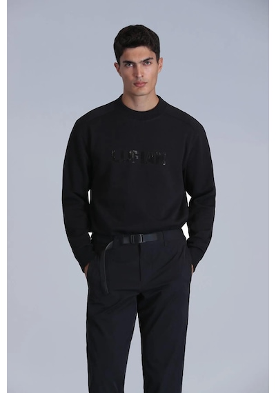 Lufian Luther Erkek Sweatshirt Siyah 001