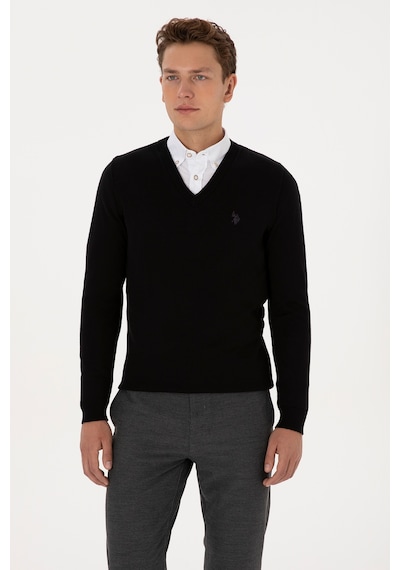 U.S. Polo Assn. Erkek Siyah Basic Kazak 50313662-VR046