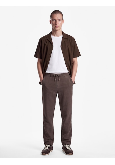 Koton Beli Bağcıklı Düğmeli Cepli Regular Fit Pamuklu Chino Müslin Pantolon Kahverengi 7wam40045hw Kahve Koton Beli Bağcıklı Düğmeli Cepli Regular Fit Pamuklu Chino Müslin Pantolon Kahverengi 7wam40045hw Kahve