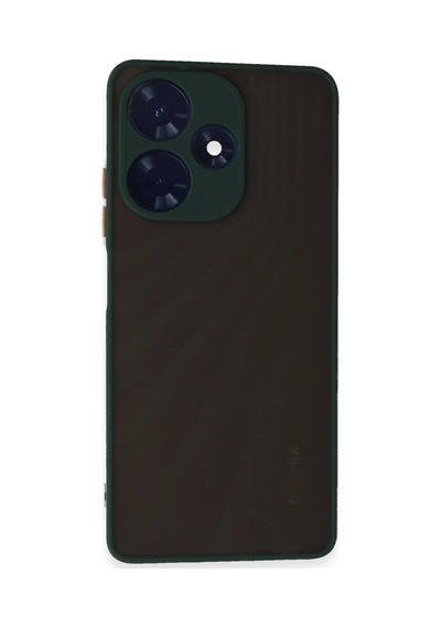 İnfinix Hot 30 4g Kılıf Montreal Silikon Kapak - Yeşil 0.2M-Çok Renkli