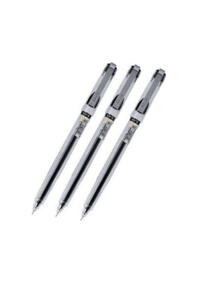 My Gel 0.5 MM Siyah Ince Iğne Uçlu Jel Kalem 3 Adet Siyah