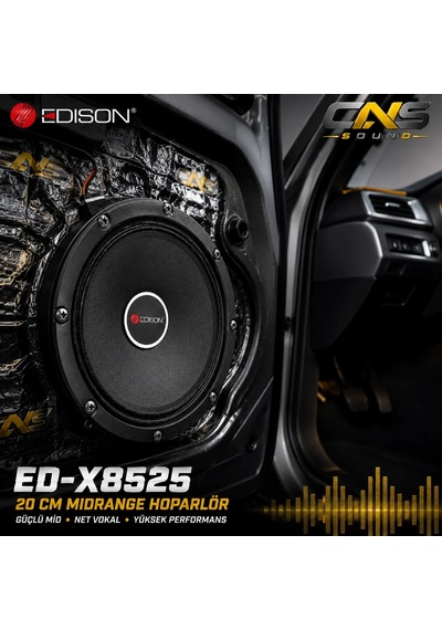 Edison Ed-x8525 20 Cm Midrange Hoparlör 150 Rms 300w Profesyonel Oto Ses Sistemi