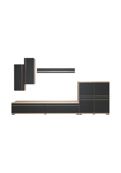 Decoraktiv Eko 6 Mdf Std Tv Ünitesi Tv Sehpası Beyaz - Antrasit