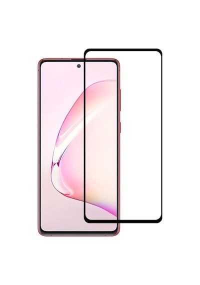 Forzacase Samsung Galaxy Uyumlu A81 - Note 10 Lite Çerçeveli Tam Kaplayan Temperli Ekran Koruyucu - Fc003