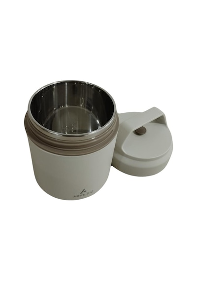 Aryıldız Bento Yuvarlak Lunch Box Yemek Termosu Bej 420 Ml Bej