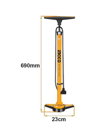 Ingco Mpp3201 T Saplı Saatli Alüminyum Gövde Hava El Pompası 69cm