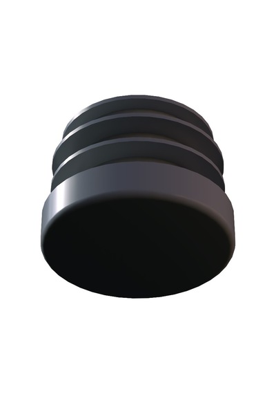 Cateksss 25 Mm Kademeli İç Profil Pabucu Ral 7035 - 5 Li Paket Siyah