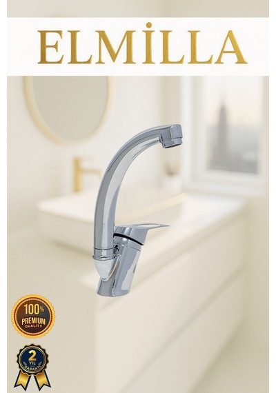 Kısa Krom Lüx Kuğu Mix Aç Kapa Banyo Lavabo Bataryası
