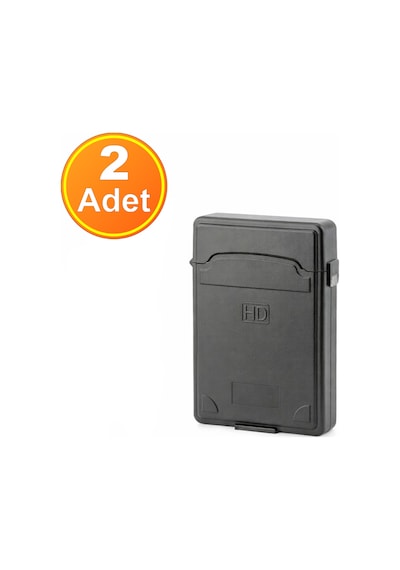 2 Adet - 2.5 İnç Hdd Ssd Harddisk Taşıma Ve Koruma Kutusu Sert Plastik