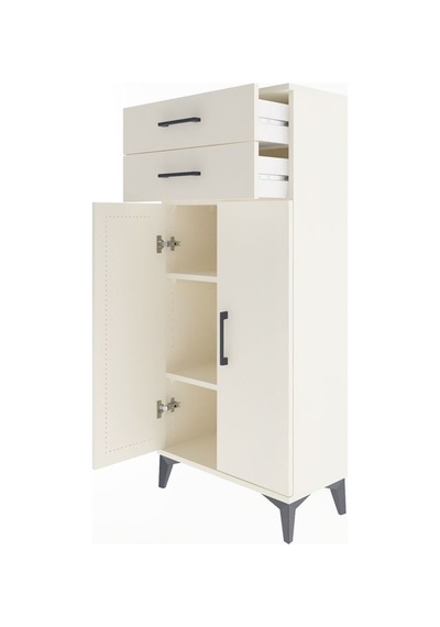 Arges Dolap 2 Raflı 2 Çekmeceli 2 Kapaklı 60x30x134 Aytaşı-ay... Aytaşı