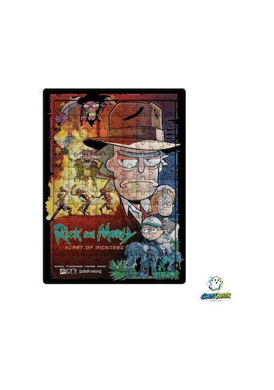 Ghostbastır Design Rick And Morty 99 Parça Ayaklı Puzzle Dekoratif Çocuk Yapbozu 0183