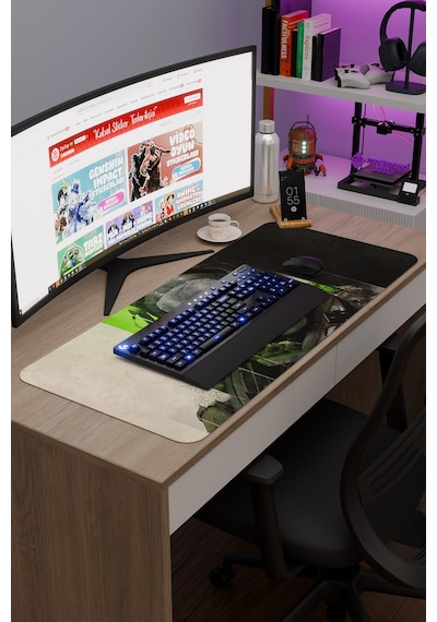 Call Of Duty Kaymaz Dikişli Kauçuk Oyuncu Mousepad V2 - 90x40 Xxl Gaming Mouse Pad Fare Altlığı