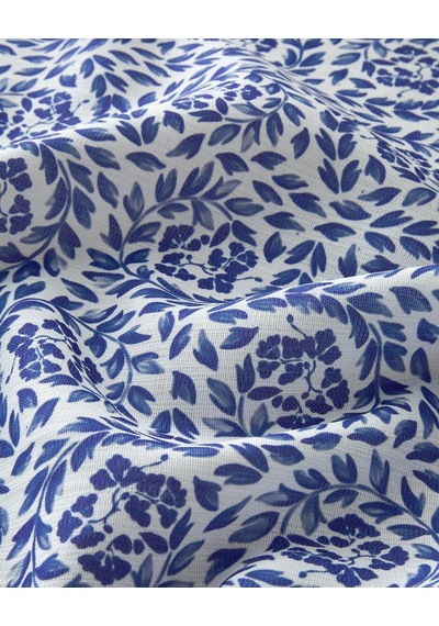 Carnival Floral Polyester Masa Örtüsü Mavi