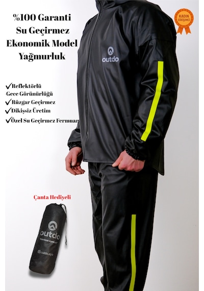 Outdo Motorcu Yağmurluğu Alt Üst Takım Ekonomik Model Diğer