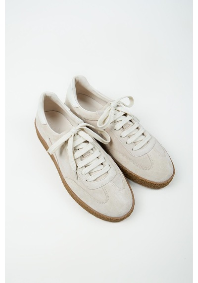 Krahe Palminteri 2 Erkek Hakiki Deri Bağcıklı Bej-ekru Sneakers