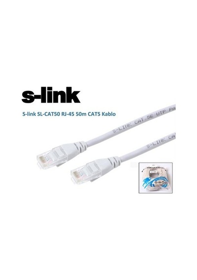 S-Link Sl-Cat50 50M Patch Cord Cat5E Kablo