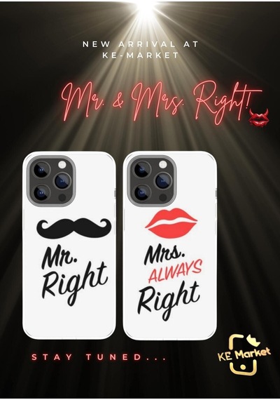 Mr. And Mrs. Right Series Apple Uyumlu iPhone Tüm Modellere Kılıf 678x111213141516 Plus