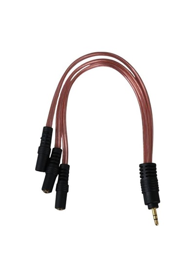 Powermaster Pm-12283 3.5mm Stereo 3x Dişi Kulaklık Çoklayıcı 3 Boğumlu - 20 Cm