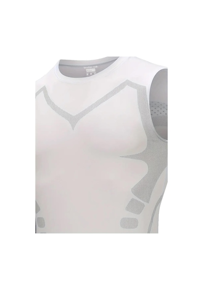 Ghassy Co. Erkek Fitness Hızlı Kuruma Nefes Alabilen Çapraz Daraltma Tipi Kolsuz Spor T-shirt Çok Renkli