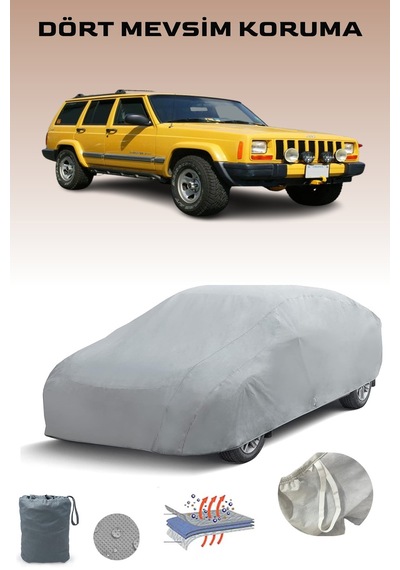 Jeep Cherokee 1997 - 2001 Araba Brandası Oto Branda Gri