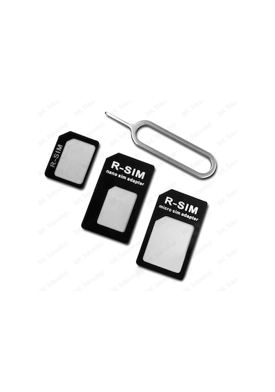 Noosy Nano Ve Micro Sim Kart Dönüştürücü Adaptör Seti