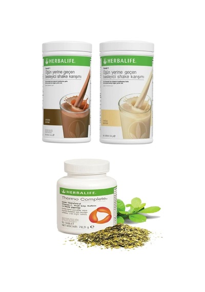 Herbalife Çikolata Shake Ve Vanilya Shake Ve Thermo Complete