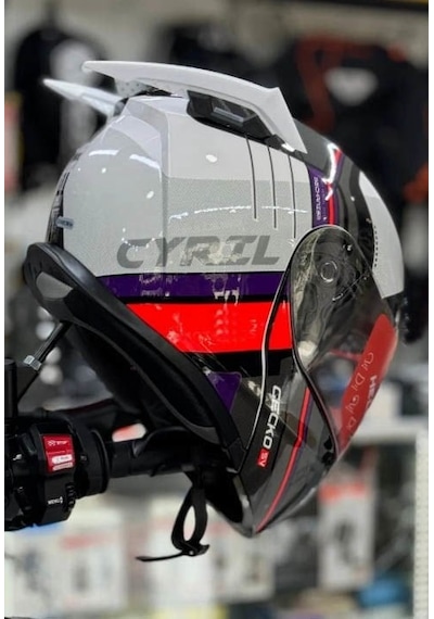 Üniversal Kask Spoileri Beyaz