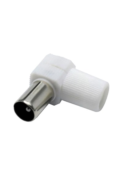 Powermaster Pm-474 Beyaz 60 Ohm L Tip Erkek Tv Anten Fişi