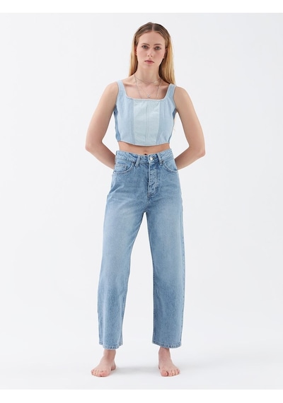 LOFT Slim Fit Kadın Yelek Lf2029115 Q1.v1 Denim