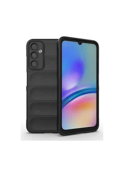 Galaxy A16 Kılıf Esnek Tpu Oyuklu Arka Yüzey Tasarımlı Zore Etnik Silikon Kapak Siyah