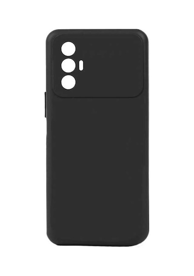 Zore Tecno Spark 8 Pro Kılıf Omsy Biye Silikon - Siyah