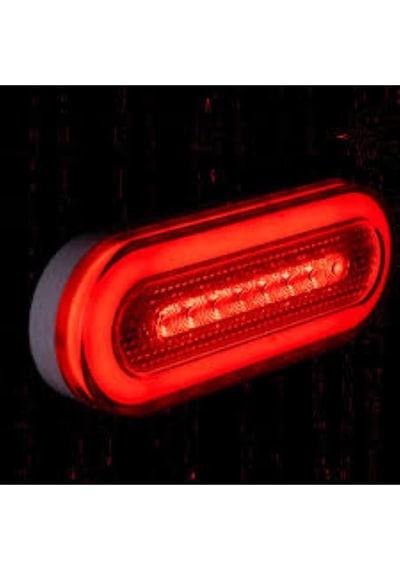 Ahmet Otomotiv Çeray Kırmızı Neon Ortadan Sinyalli Gizli Vidalı Led Lamba 12v-24v
