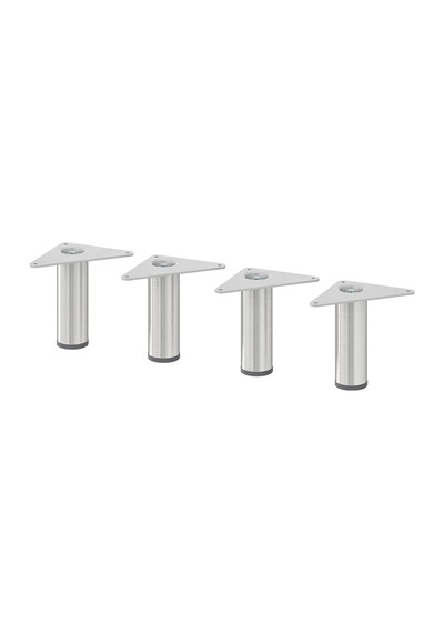 Ikea Eket 4'lü Mobilya Ayağı 10 X 3 Cm Krom