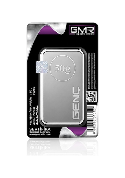Agakulche 50 Gram 999.0 Ayar Gmr Külçe Gümüş