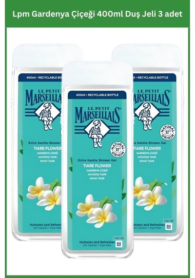 Lpm Gardenya Çiçeği 400ml Duş Jeli 3 Adet Ahududu - Menekşe