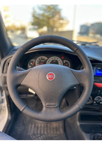 Fiat Palio Araca Özel Direksiyon Kılıfı Düz Siyah Dikiş