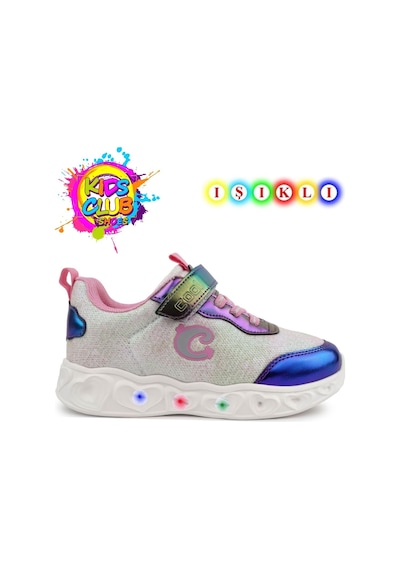 Cool Yuki Işıklı Ortopedik Taban Kız Çocuk Spor Ayakkabı Mor