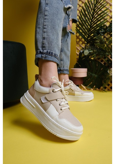 Fallon Bantlı Bağcıklı Kalın Taban Air Kadın Sneaker 001
