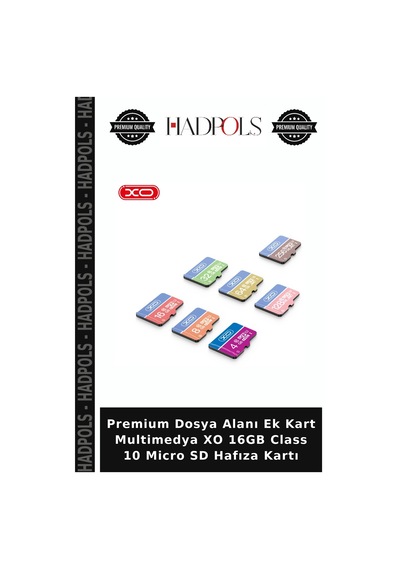 Premium Dosya Alanı Ek Kart Multimedya Xo 16gb Class 10 Micro Sd Hafıza Kartı