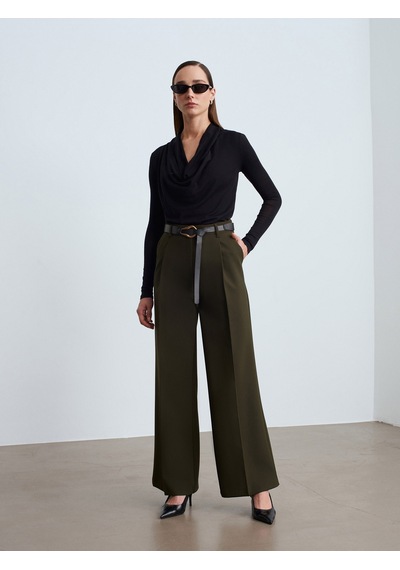 Dilvin 32595 Degaje Yaka Top-siyah Siyah