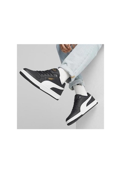 Papuçcity Puma Caven 2.0 392290 Unisex Günlük Spor Ayakkabı SİYAH-BEYAZ
